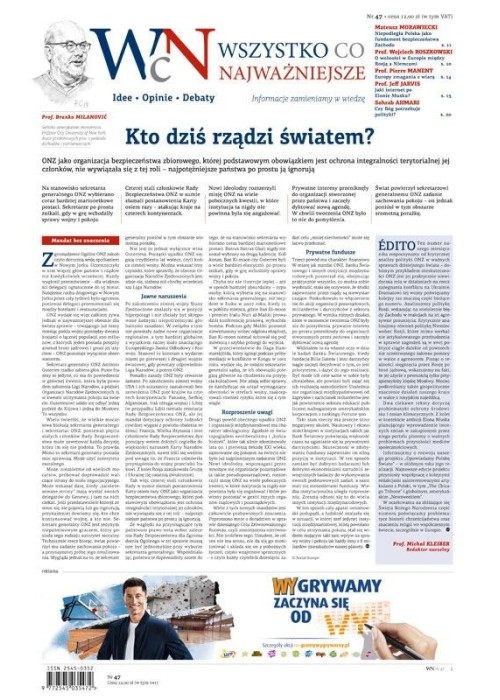 Wszystko, co Najważniejsze nr 47 Wszystko, co Najważniejsze nr 47