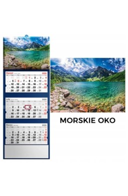 Kalendarz 2026 trójdzielny Morskie Oko