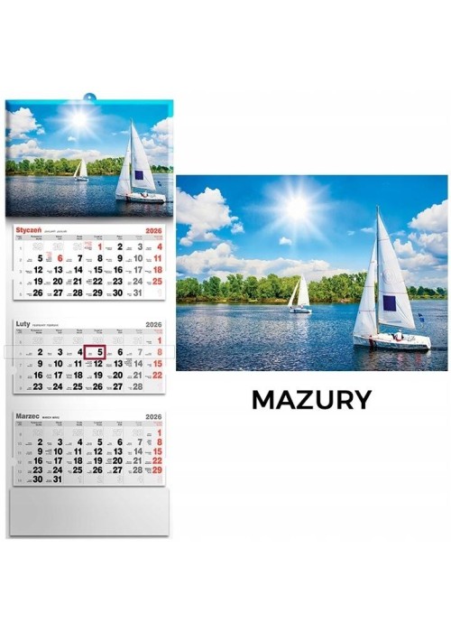 Kalendarz 2026 tródzielny mazury