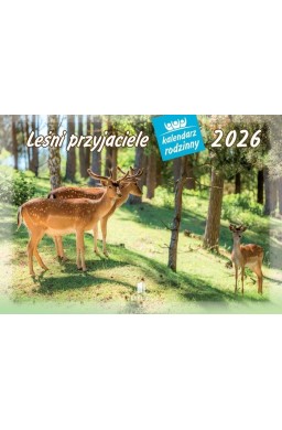 Kalendarz 2026 rodzinny Leśni przyjaciele