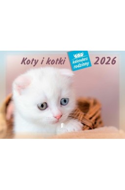 Kalendarz 2026 rodzinny Koty i kotki
