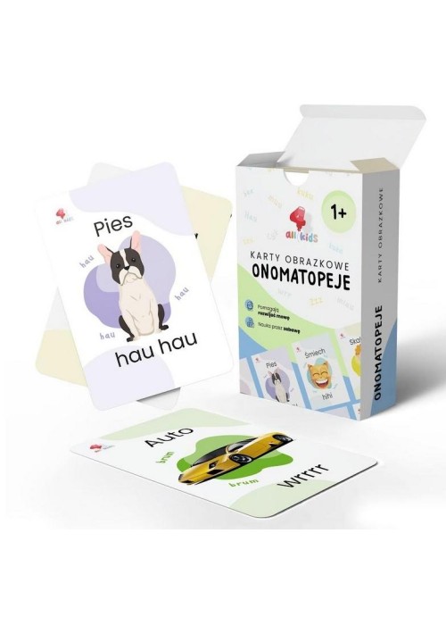 Karty edukacyjne Onomatopeje 34szt