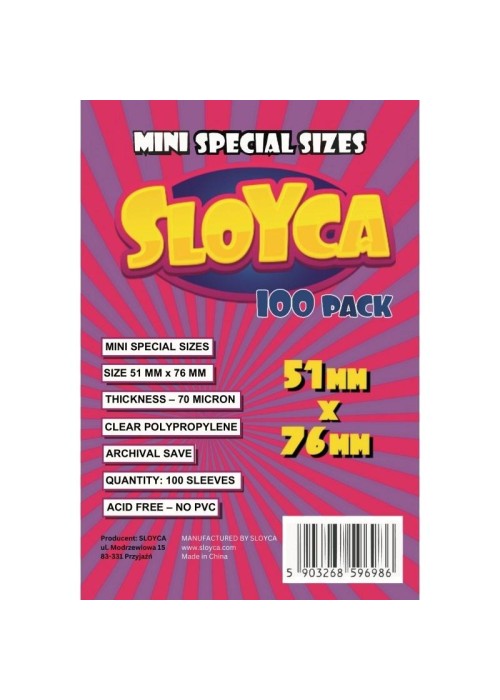 Koszulki Mini Special 51x76mm (100szt) SLOYCA