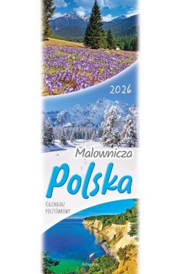 Kalendarz 2026 pocztówkowy 12,5x33cm Malownicza...