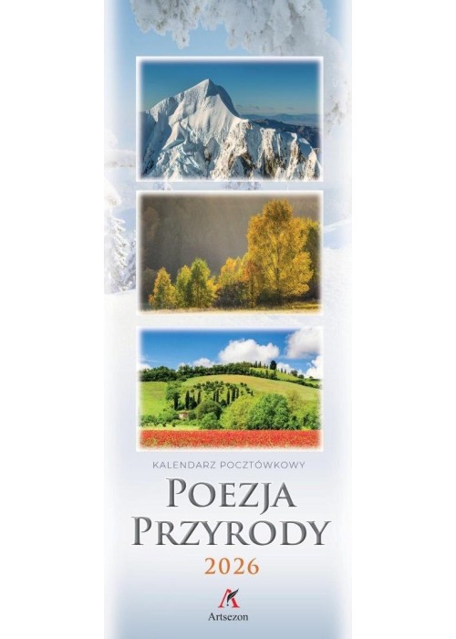 Kalendarz 2026 pocztówkowy 12,5x33cm Poezja...