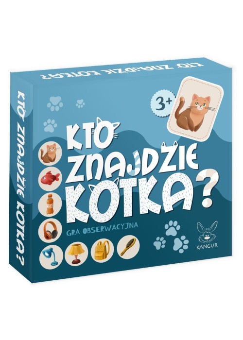 Kto znajdzie KOTKA? Gra obserwacyjna 3+