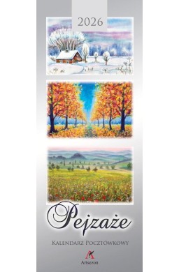 Kalendarz 2026 pocztówkowy 12,5x33cm Pejzaże...