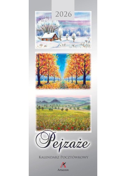Kalendarz 2026 pocztówkowy 12,5x33cm Pejzaże...