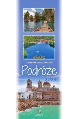 Kalendarz 2026 pocztówkowy 12,5x33cm Podróże