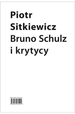 Bruno Schulz i krytycy
