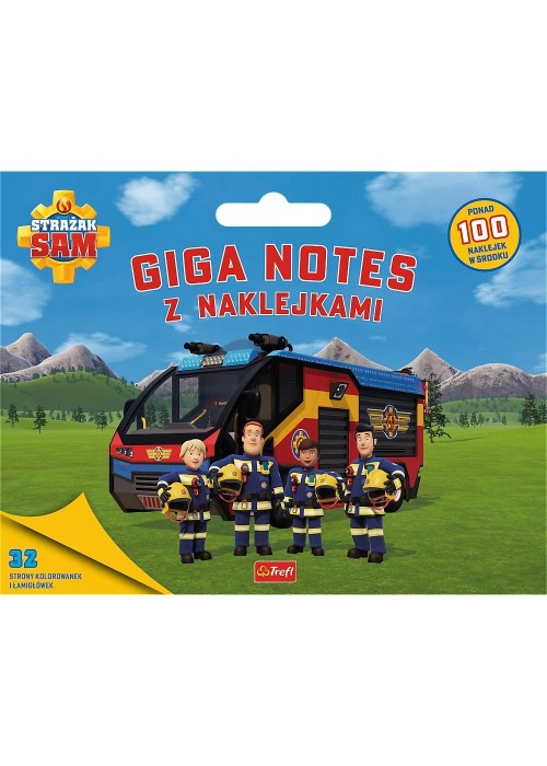 Strażak Sam. Giga notes z naklejkami