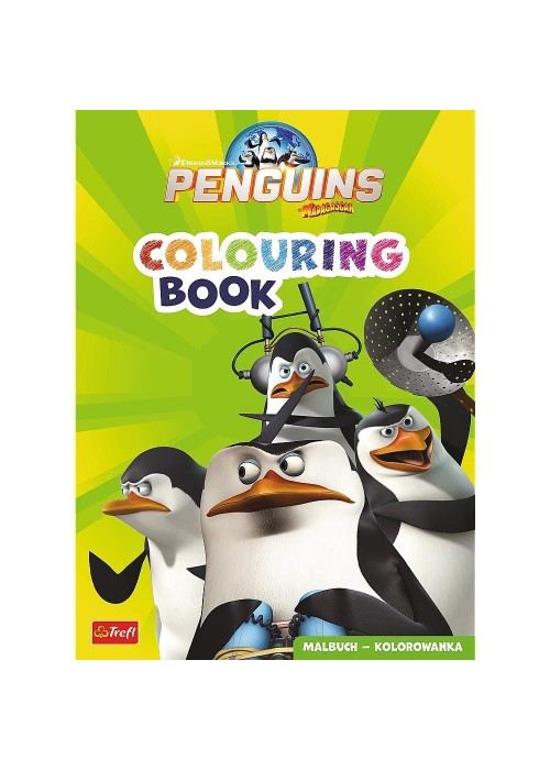 Pingwiny z Madagaskaru. Kolorowanka. Malbuch