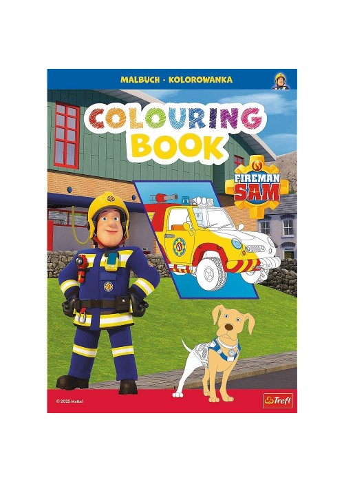 Strażak Sam. Kolorowanka. Malbuch. Colouring book