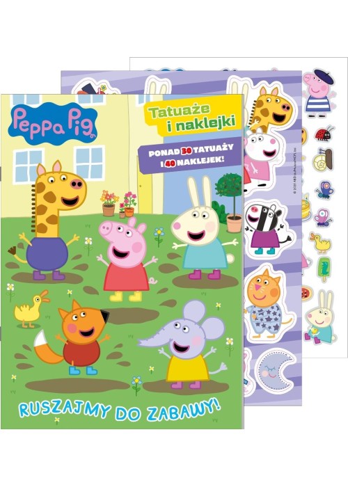 Świnka Peppa. Tatuaże i naklejki. Ruszajmy do...