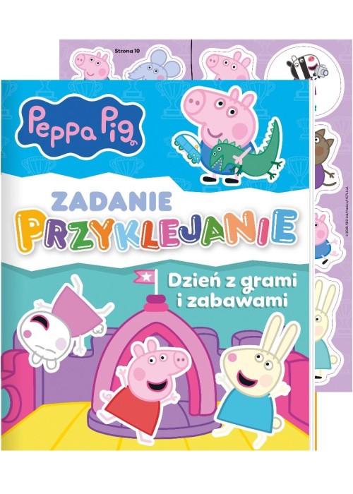 Świnka Peppa. Zadanie przyklejanie