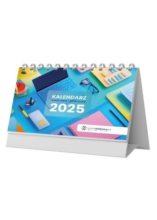 Kalendarz 2025 stojący na biurko kadrowo płacowy