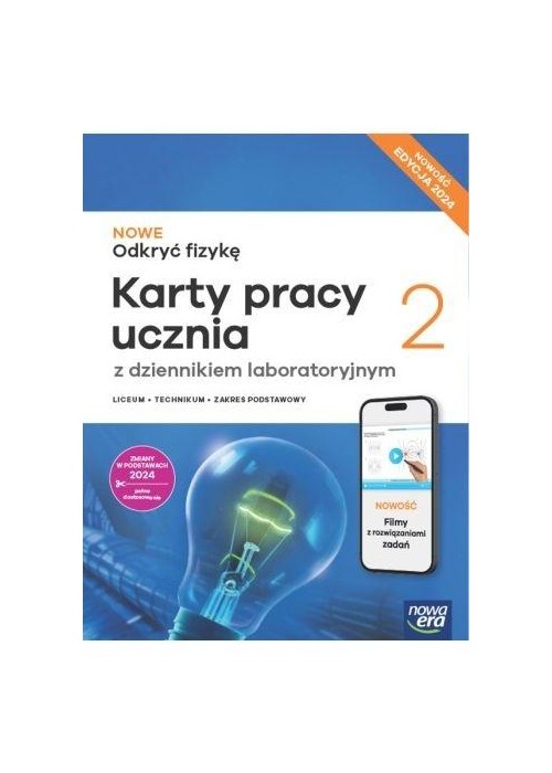 Fizyka LO 2 Nowe Odkryć fizykę ZP Karty pracy