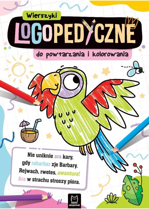 Wierszyki logopedyczne do powtarzania i kolorowani