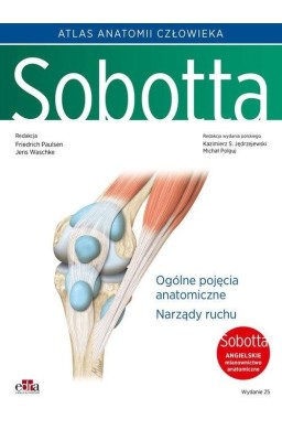 Atlas anatomii człowieka Sobotta ang. T.1