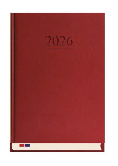 Terminarz 2026 Stacjonarny Bordo
