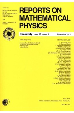 Reports on Mathematical Physics 92/3