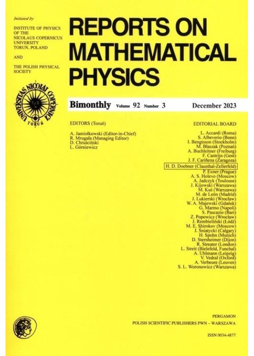 Reports on Mathematical Physics 92/3