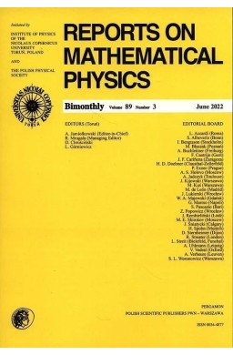 Reports on Mathematical Physics 89/3