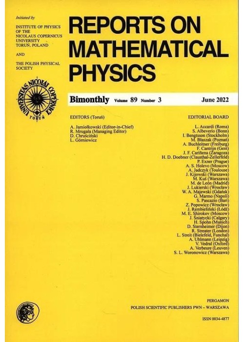 Reports on Mathematical Physics 89/3