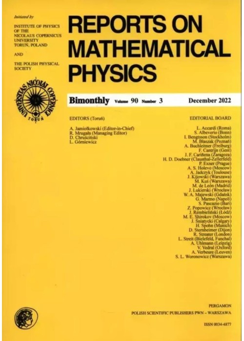 Reports on Mathematical Physics 90/3