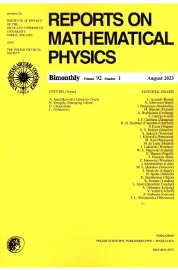 Reports on Mathematical Physics 92/1