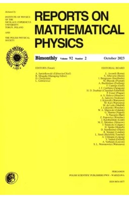 Reports on Mathematical Physics 92/2