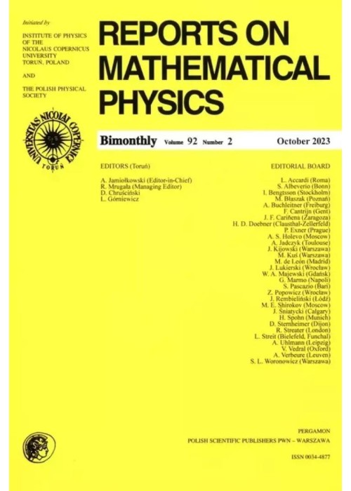Reports on Mathematical Physics 92/2