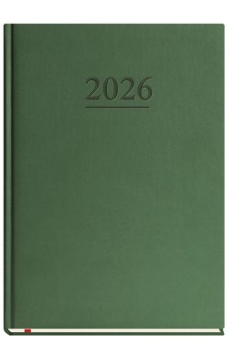 Terminarz 2026 B5 tygodniowy klasyczny zielony