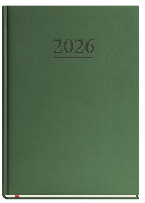 Terminarz 2026 B5 tygodniowy klasyczny zielony
