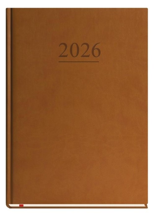 Terminarz 2026 B5 tygodniowy klasyczny brązowy