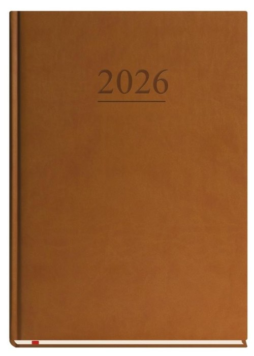 Terminarz 2026 A4 tygodniowy uniwersalny brązowy