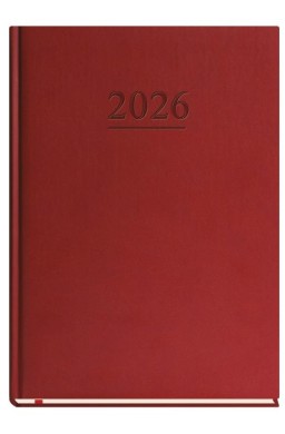 Terminarz 2026 A4 tygodniowy uniwersalny bordowy