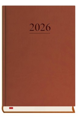 Terminarz 2026 A5 dzienny Menadżera brązowy