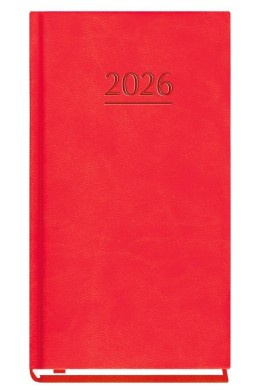 Terminarz 2026 kieszonkowy czerwony