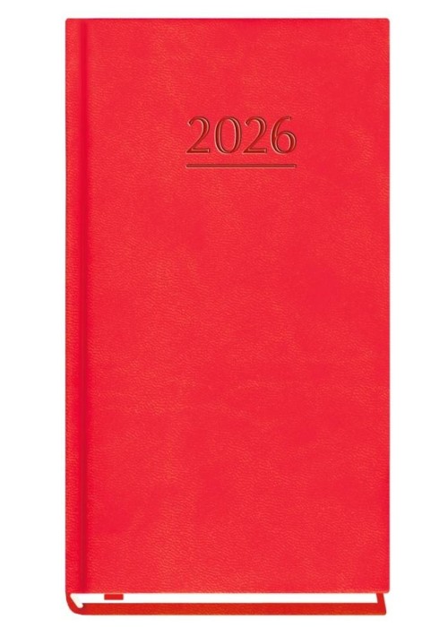 Terminarz 2026 kieszonkowy czerwony