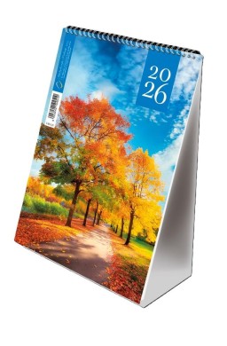 Kalendarz 2026 A5 pionowy ze spiralką jesień