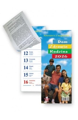 Kalendarz 2026 tyg. magnes Dom, Zdrowie, Rodzina