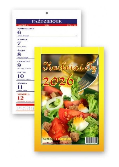 Kalendarz 2026 tyg. magnes Kuchnia i Ty