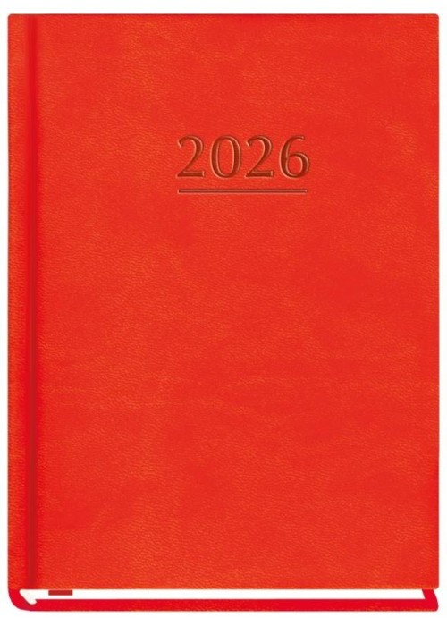 Terminarz 2026 A6 tygodniowy Ola czerwony