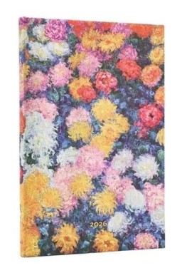 Kalendarz książkowy maxi 2026 Monet's Chrysanthem