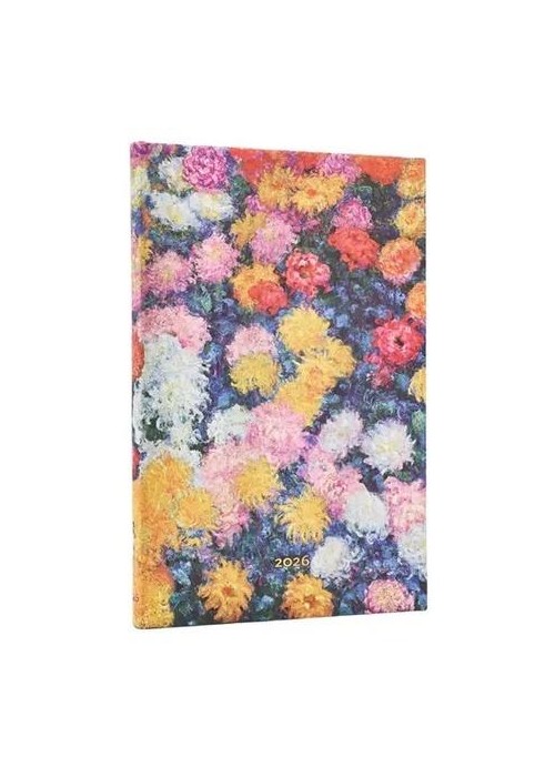 Kalendarz książkowy maxi 2026 Monet's Chrysanthem