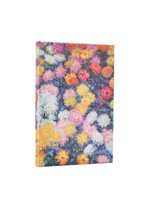 Kalendarz książkowy mini 2026 Monet's Chrysanthem