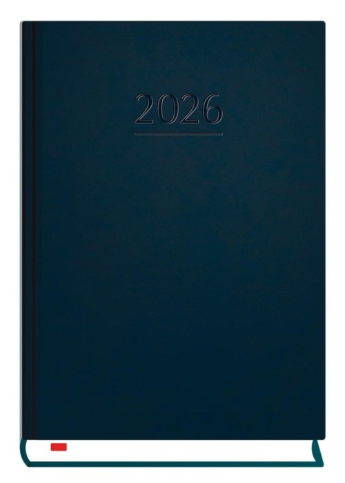 Terminarz 2026 B6 dzienny powszechny granatowy
