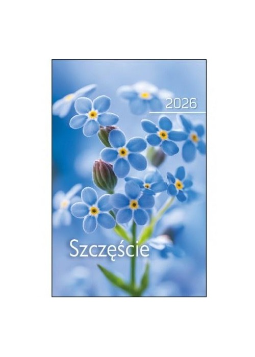 Kalendarz 2026 kieszonkowy szczęście kwiat