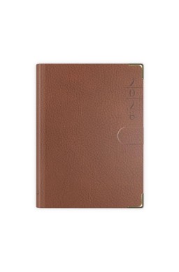 Terminarz 2026 B7 lux z zapinką brązowy